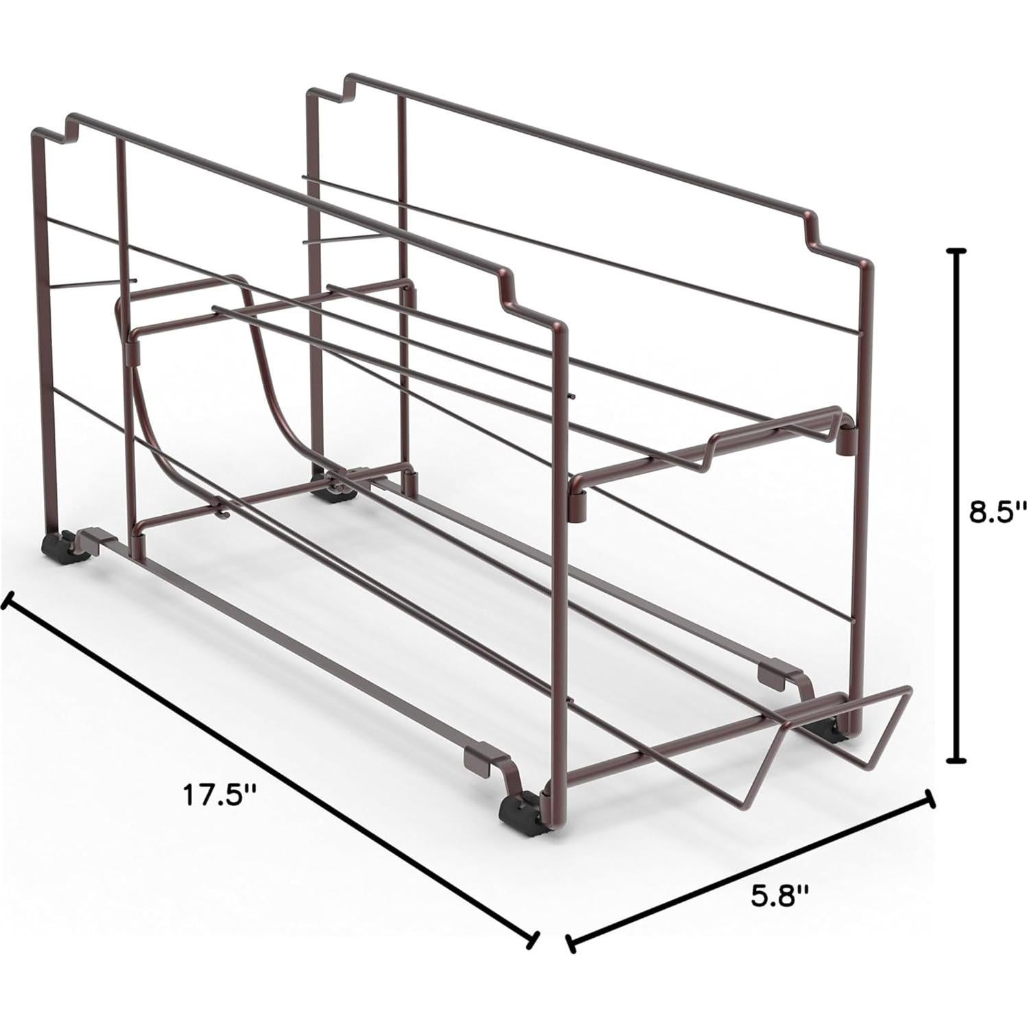 Organizador de Latas Apilable Simple Houseware Bronce - 2 Piezas