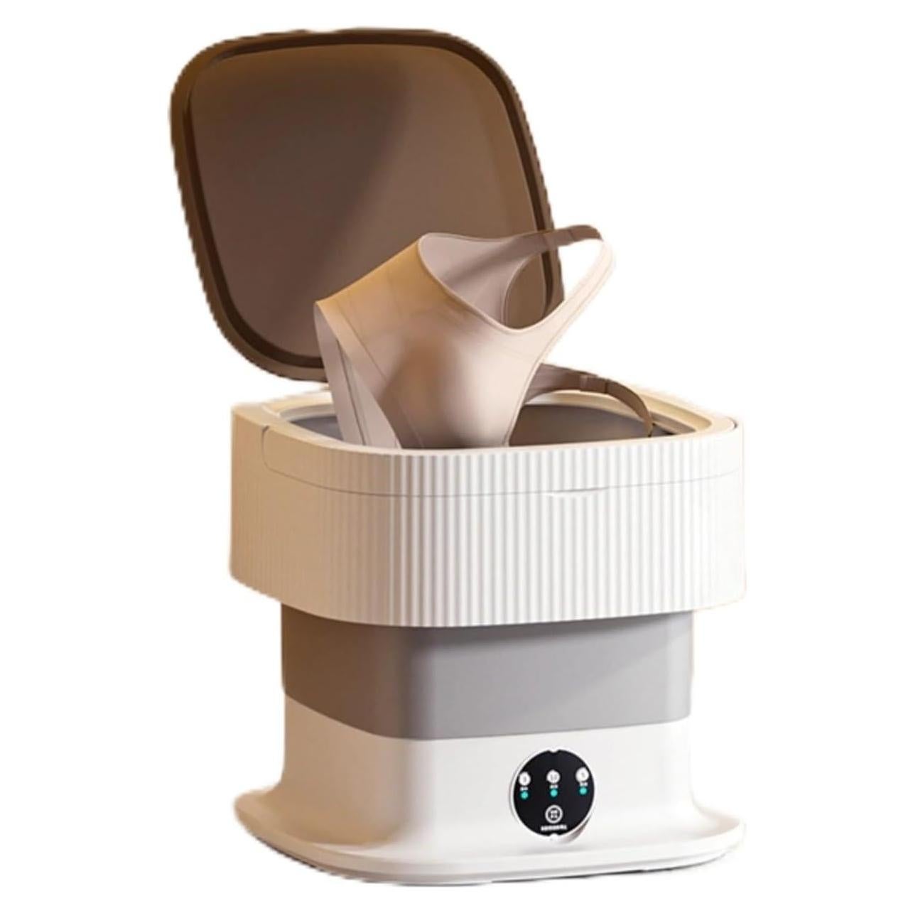 Mini Lavadora Plegable Tomantery 10L con Secadora Gris