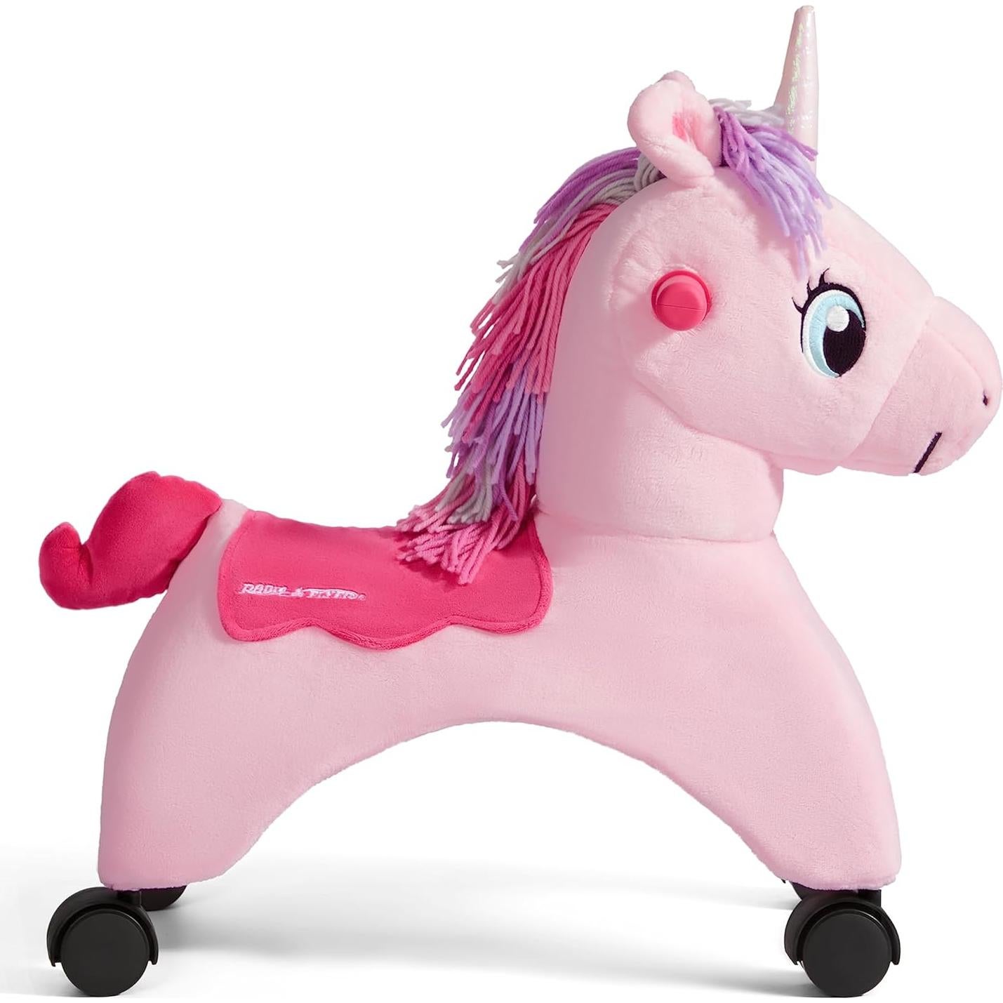 Juguete de Montar Unicornio Rosa Radio Flyer Brillo con Luces