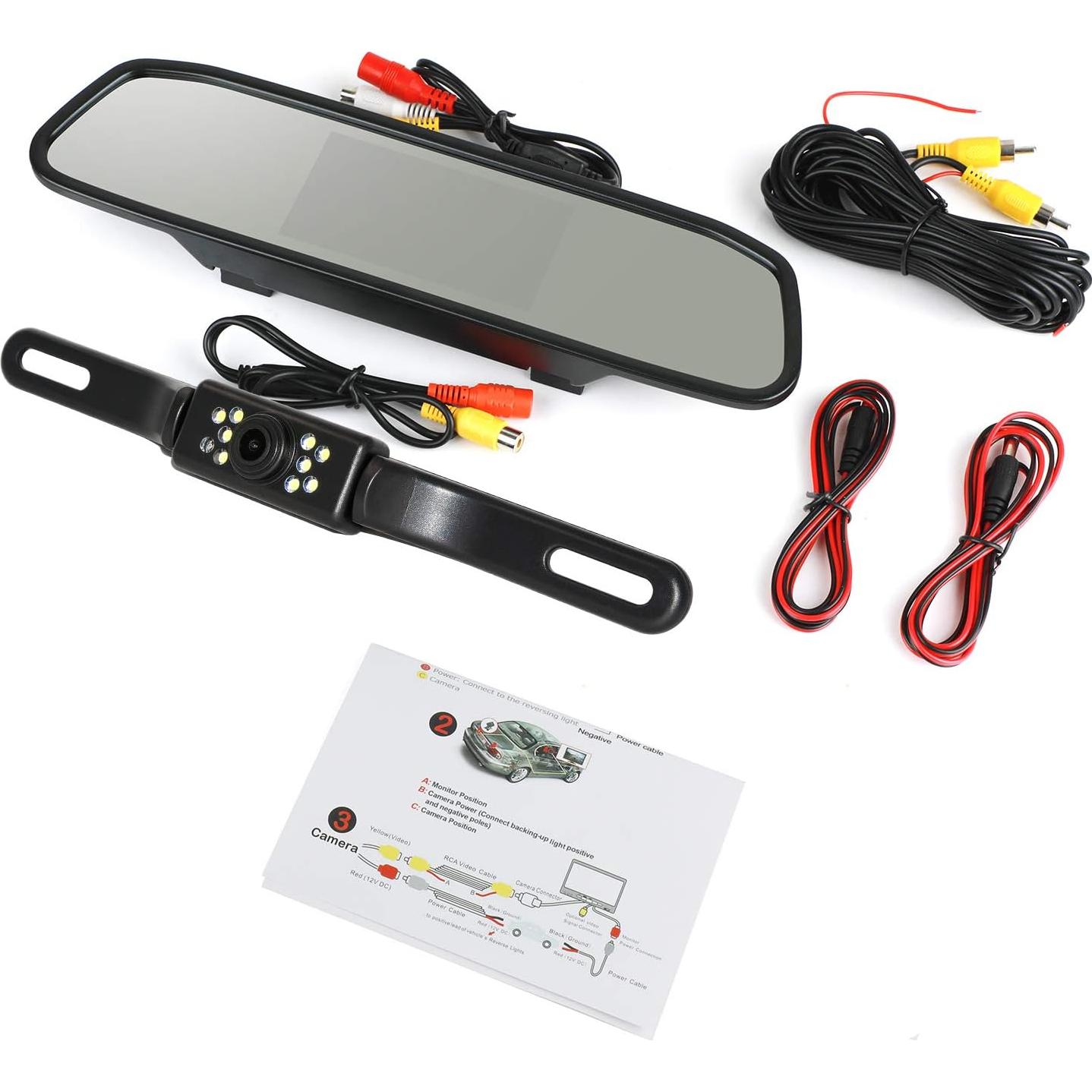 Kit de Cámara de Respaldo Peojek con Monitor 4.3" HD