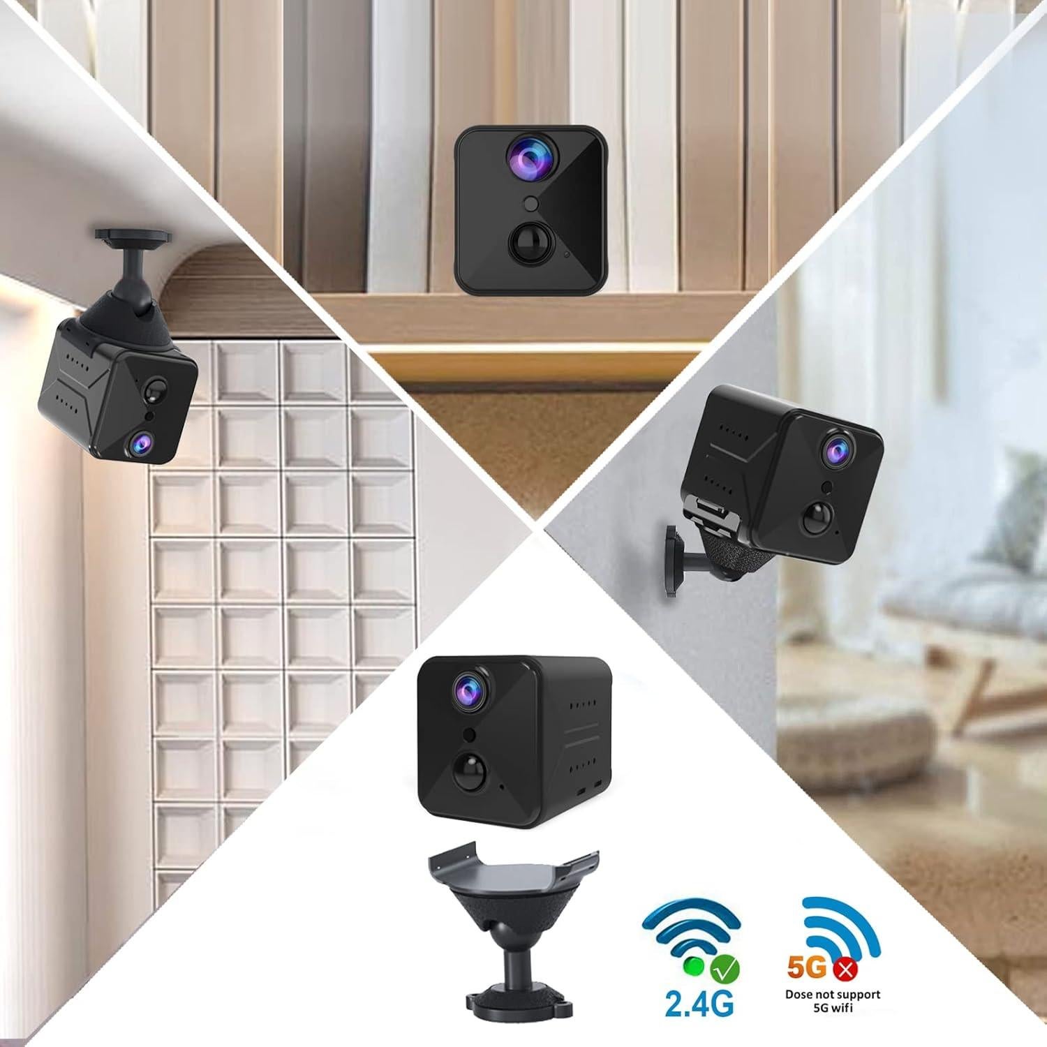 Cámara de Seguridad WiFi Realhide B7 4K HD con Visión Nocturna
