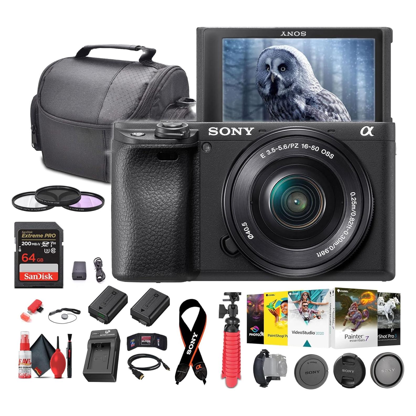 Cámara Sin Espejo Sony a6400 con Lente 16-50mm y Video 4K