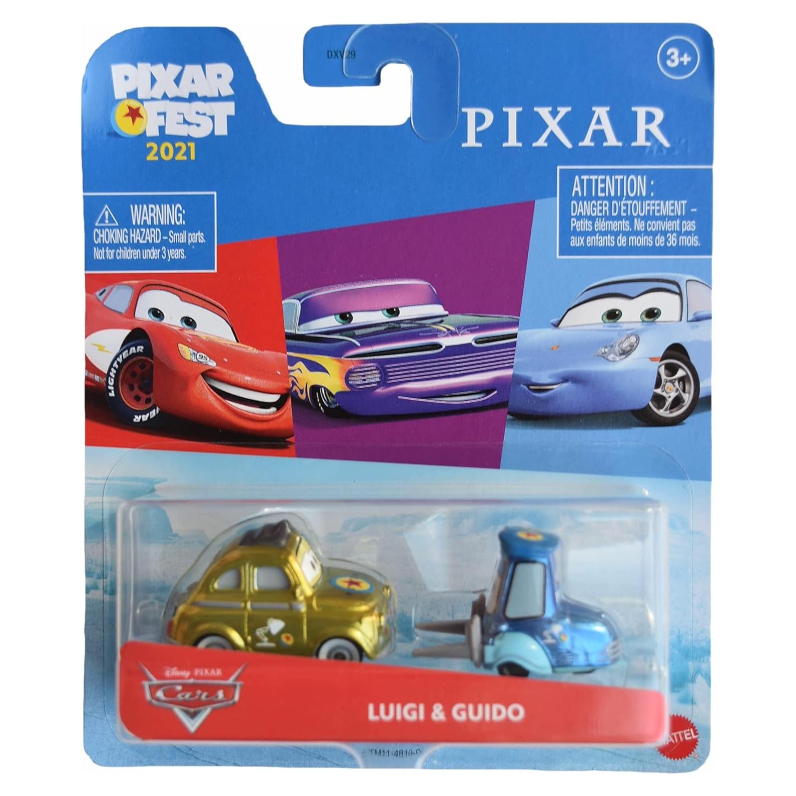 Figuras Disney Cars Pixar Fest Guigi & Guido Mattel