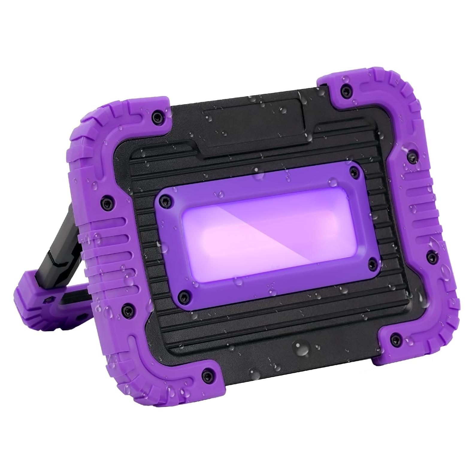 Luz Negra Recargable GPRK 20W 395nm UV para Fiestas