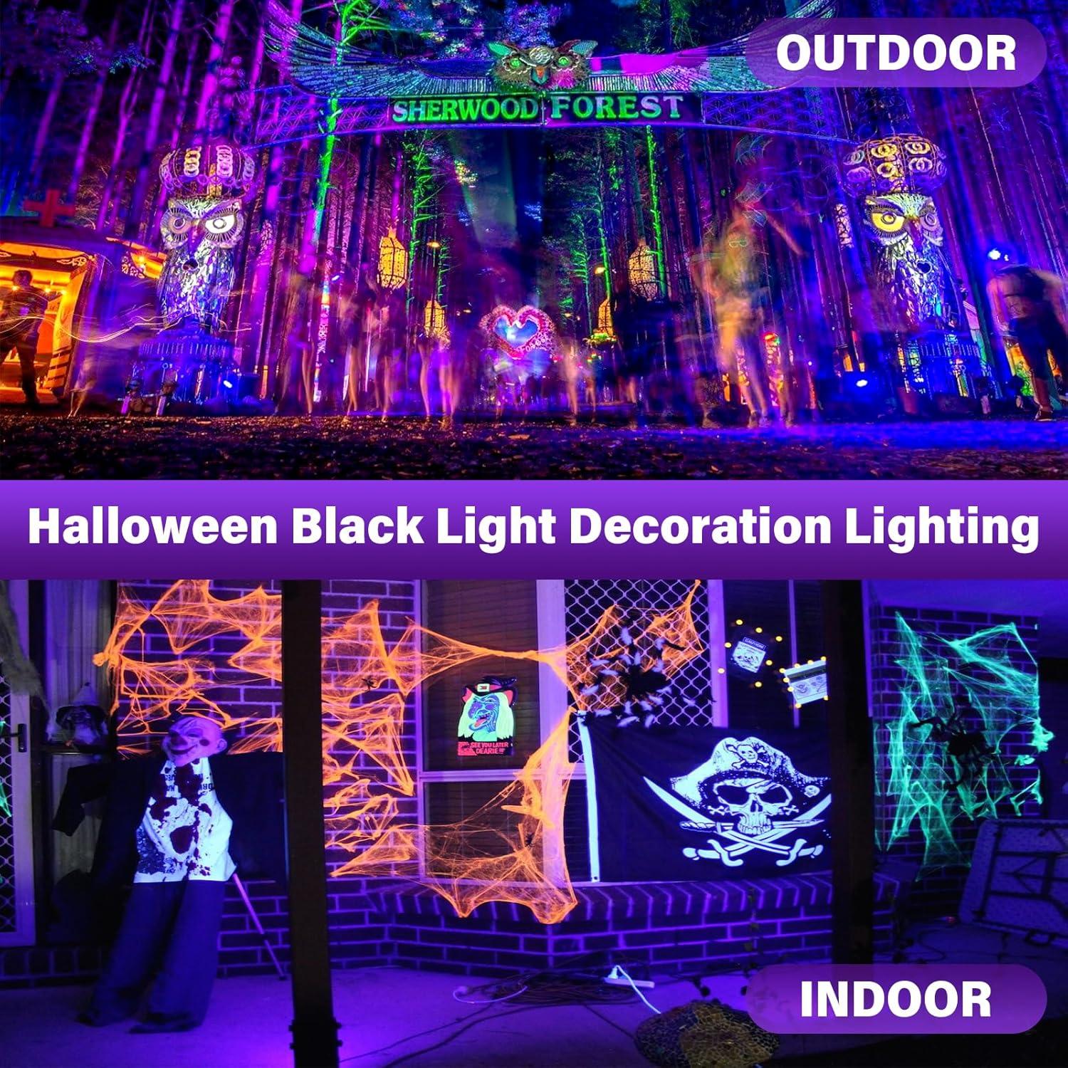 Luz Negra Recargable GPRK 20W 395nm UV para Fiestas