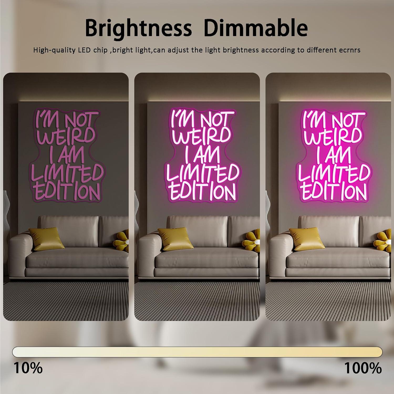 Letrero de Neón LED Rosa Regulable Gippro 39.9x32.3 cm