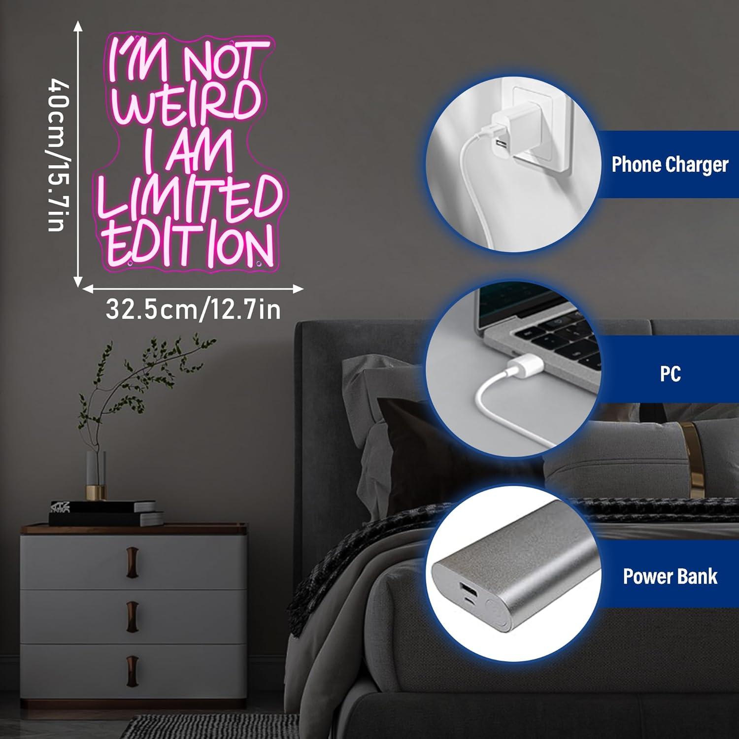 Letrero de Neón LED Rosa Regulable Gippro 39.9x32.3 cm