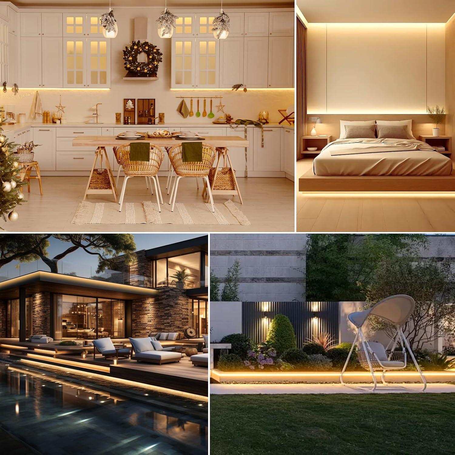 Luces de Neón LED DBFAIRY 10m Regulables 24V Impermeables