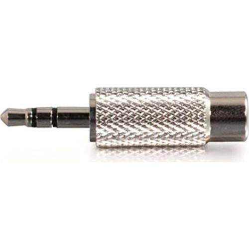 Adaptador de Audio Estéreo C2G 40637 3.5mm a RCA Hembra Plateado