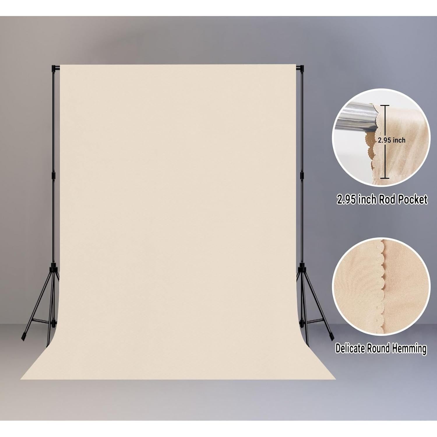 Beige Screen Backdrop 5x7ft Photography Background Meeting Photo Studio Shooting Props