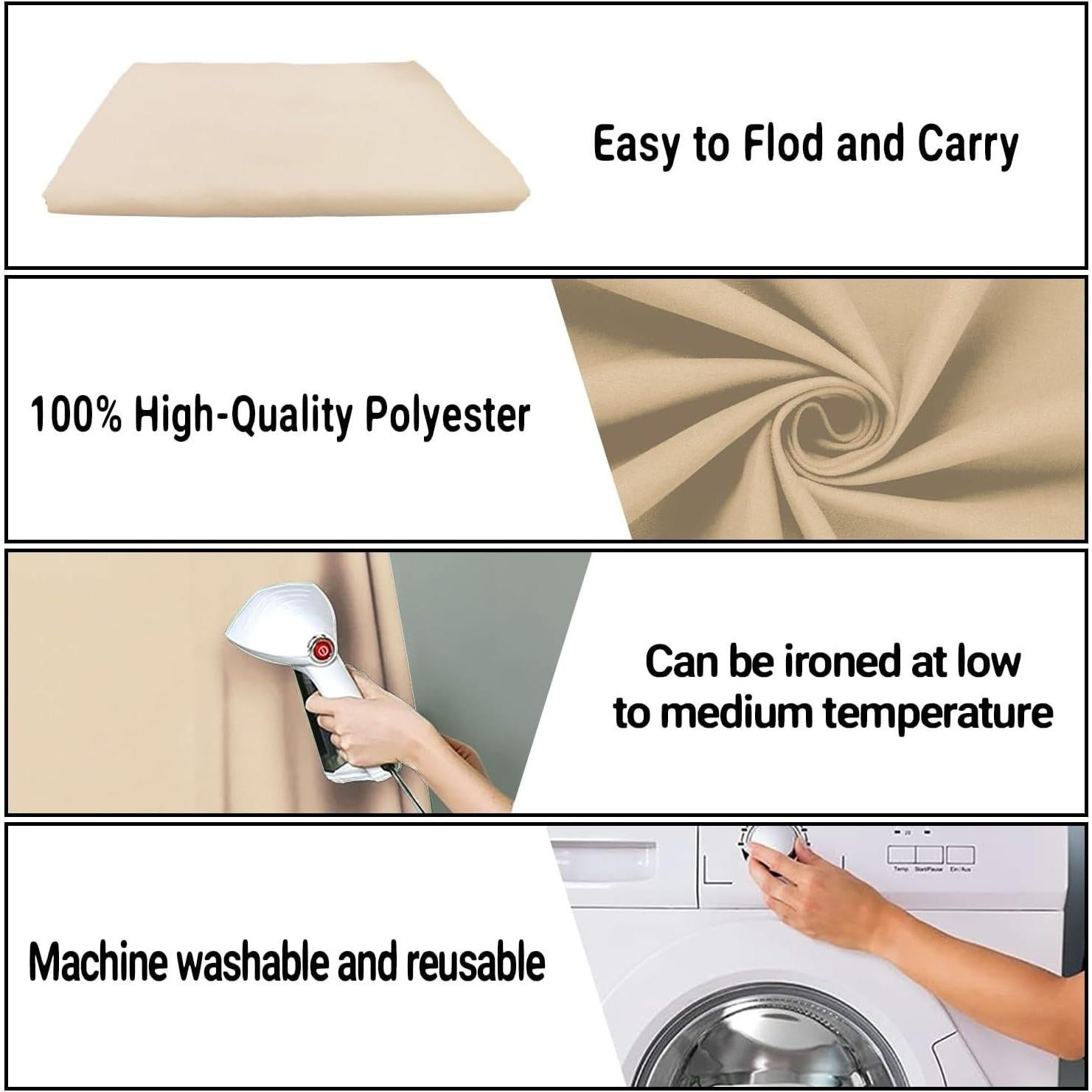 Beige Screen Backdrop 5x7ft Photography Background Meeting Photo Studio Shooting Props