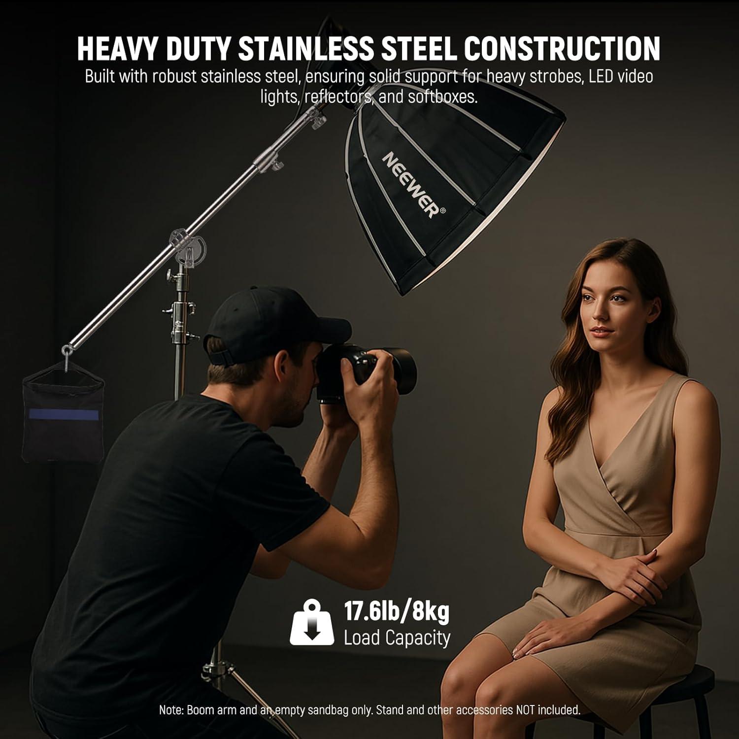 Brazo de Extensión NEEWER DS021 Acero Inoxidable 98-168.5cm