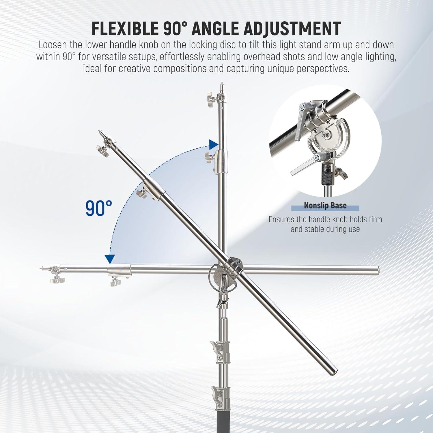 Brazo de Extensión NEEWER DS021 Acero Inoxidable 98-168.5cm