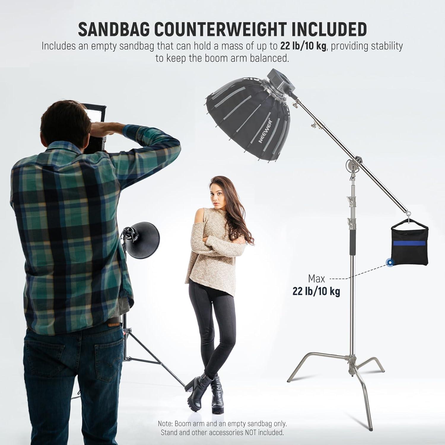 Brazo de Extensión NEEWER DS021 Acero Inoxidable 98-168.5cm