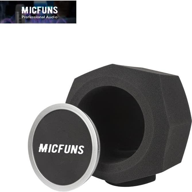 Filtro Antipop para Micrófono de Estudio F3 - Negro, 22x21x18cm