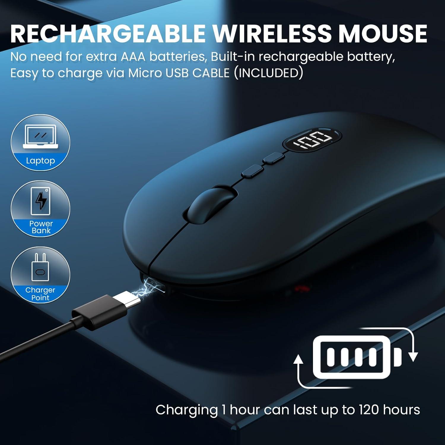 Ratón Inalámbrico MAGIC-REFINER X1 USB Delgado 1600 DPI