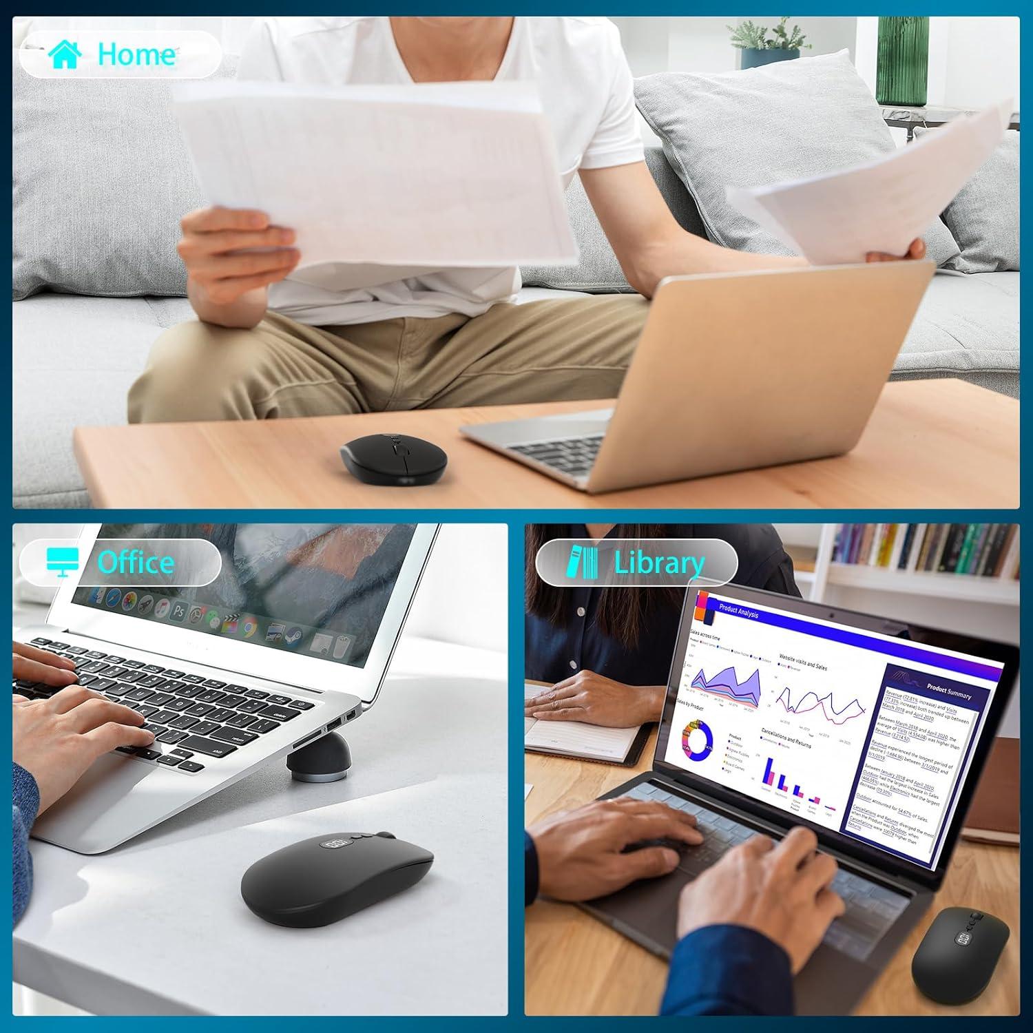 Ratón Inalámbrico MAGIC-REFINER X1 USB Delgado 1600 DPI