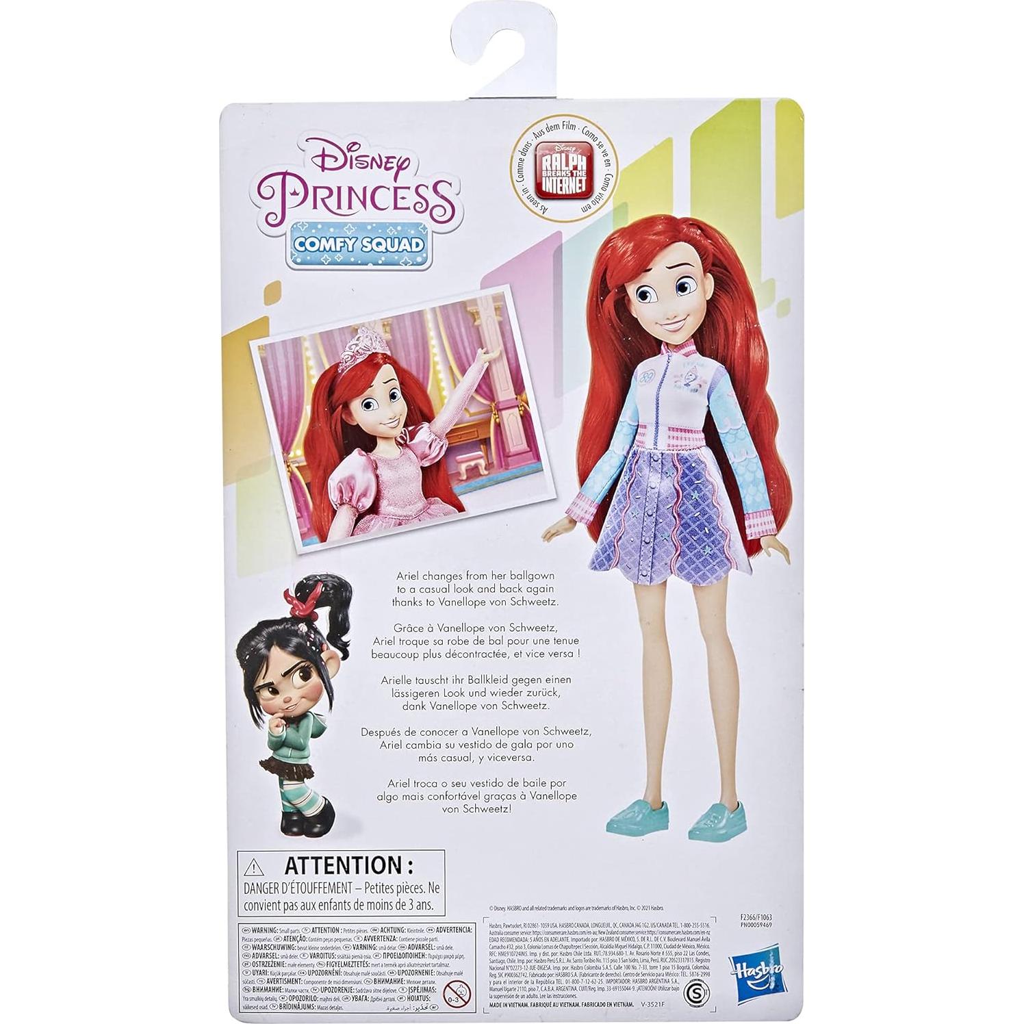 Muñeca de Moda Ariel Comfy a Clásico Disney con Atuendos