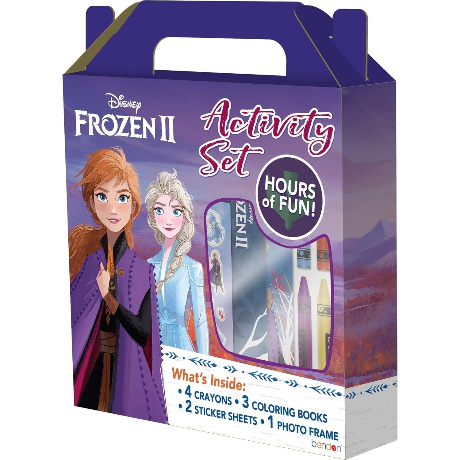 Set de Colorear Disney Frozen 2 Anna y Elsa con Crayones
