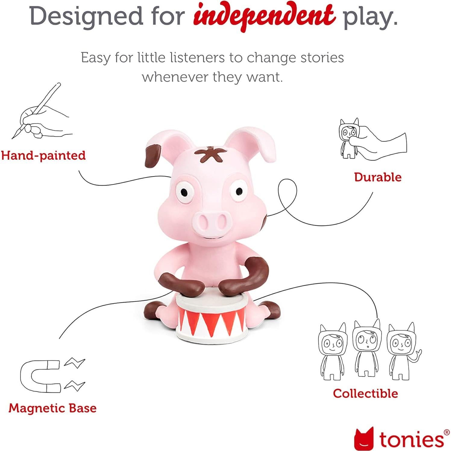 Figuras de Juguete Canciones de Animales Tonies - 10 Canciones