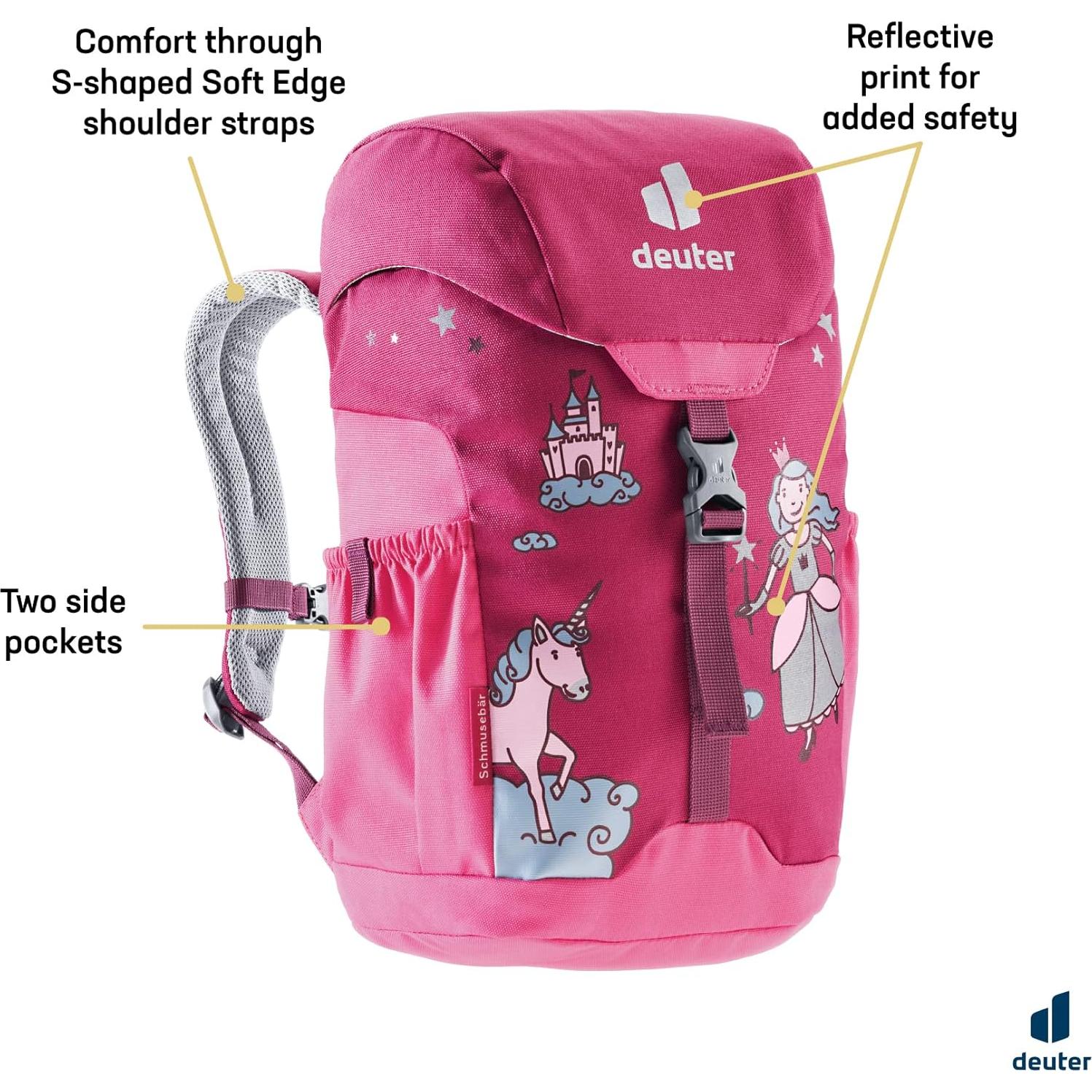 Mochila Deuter Schmusebar 8L Rubí-Rosa para Niños