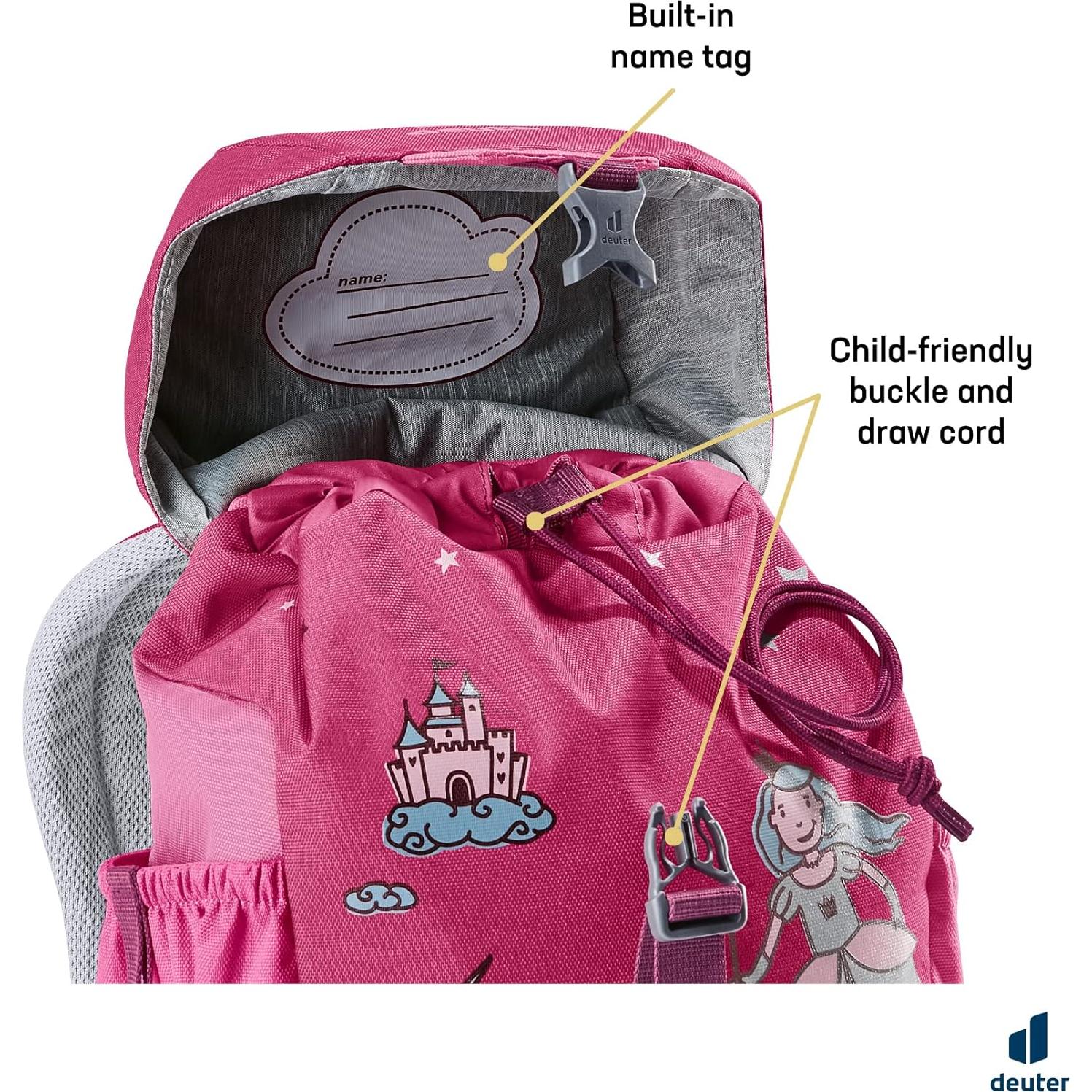 Mochila Deuter Schmusebar 8L Rubí-Rosa para Niños