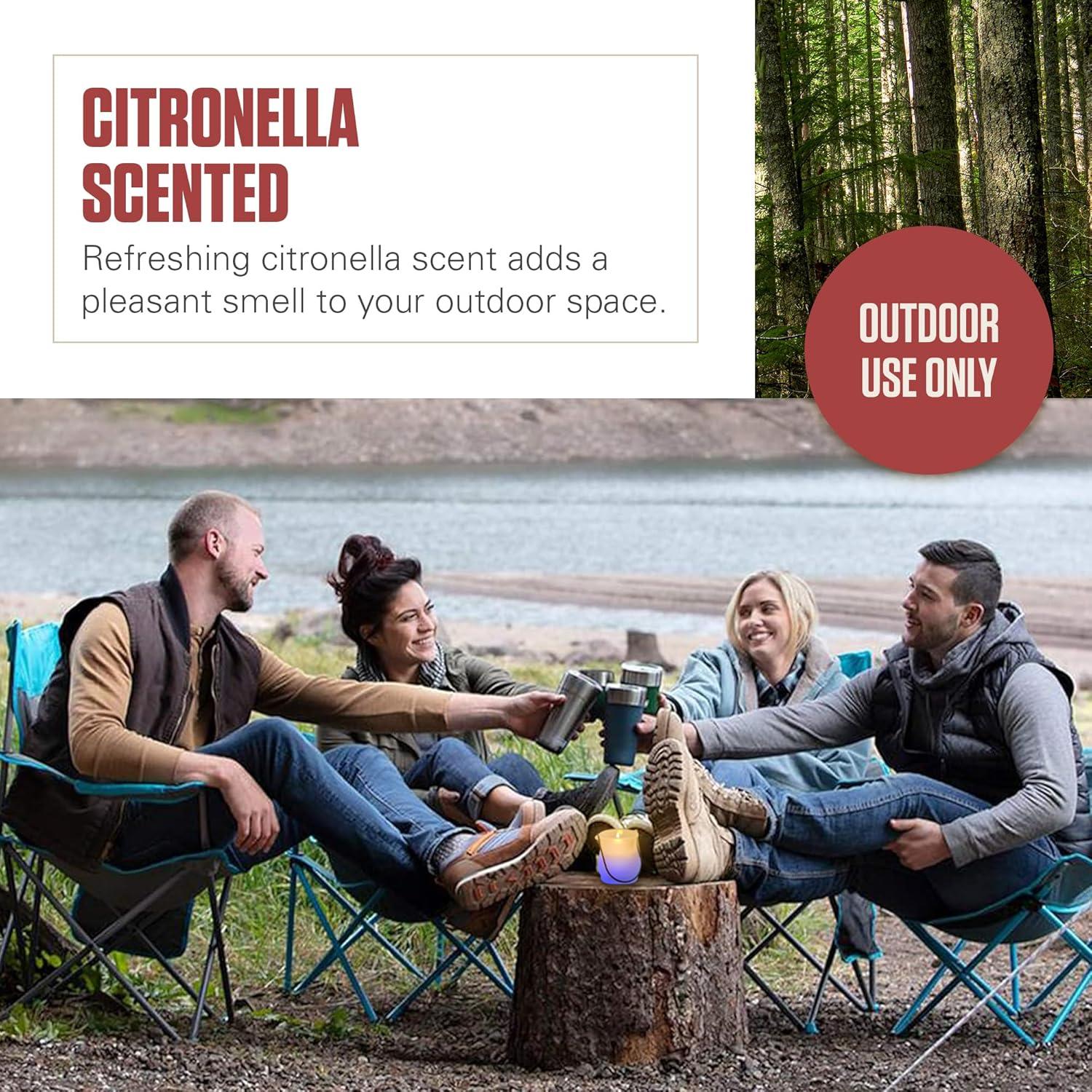 Vela LED de Citronela Coleman 77091 Multicolor 25h