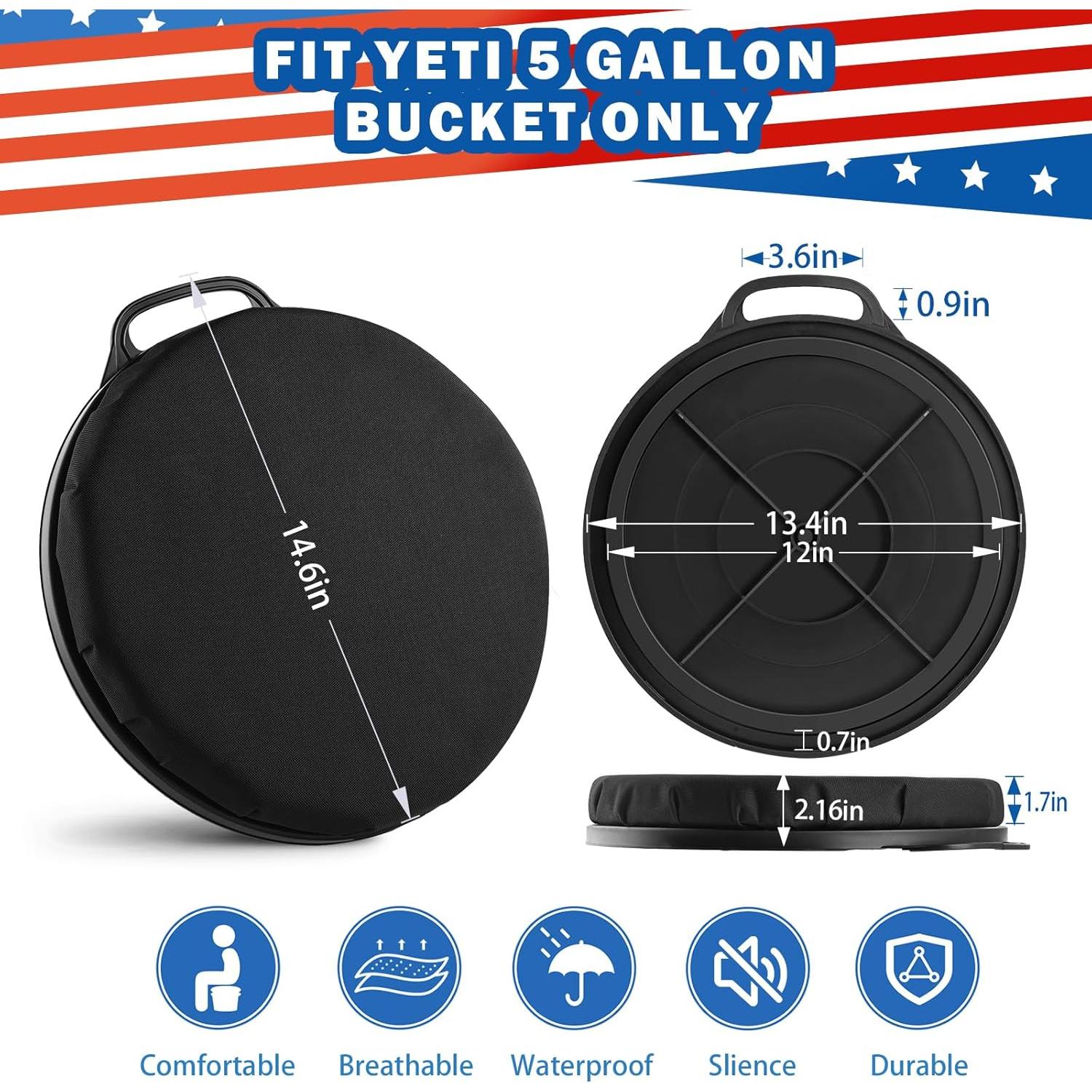 Asiento de Cubo de 5 Galones Ironraw Camuflaje Acolchado