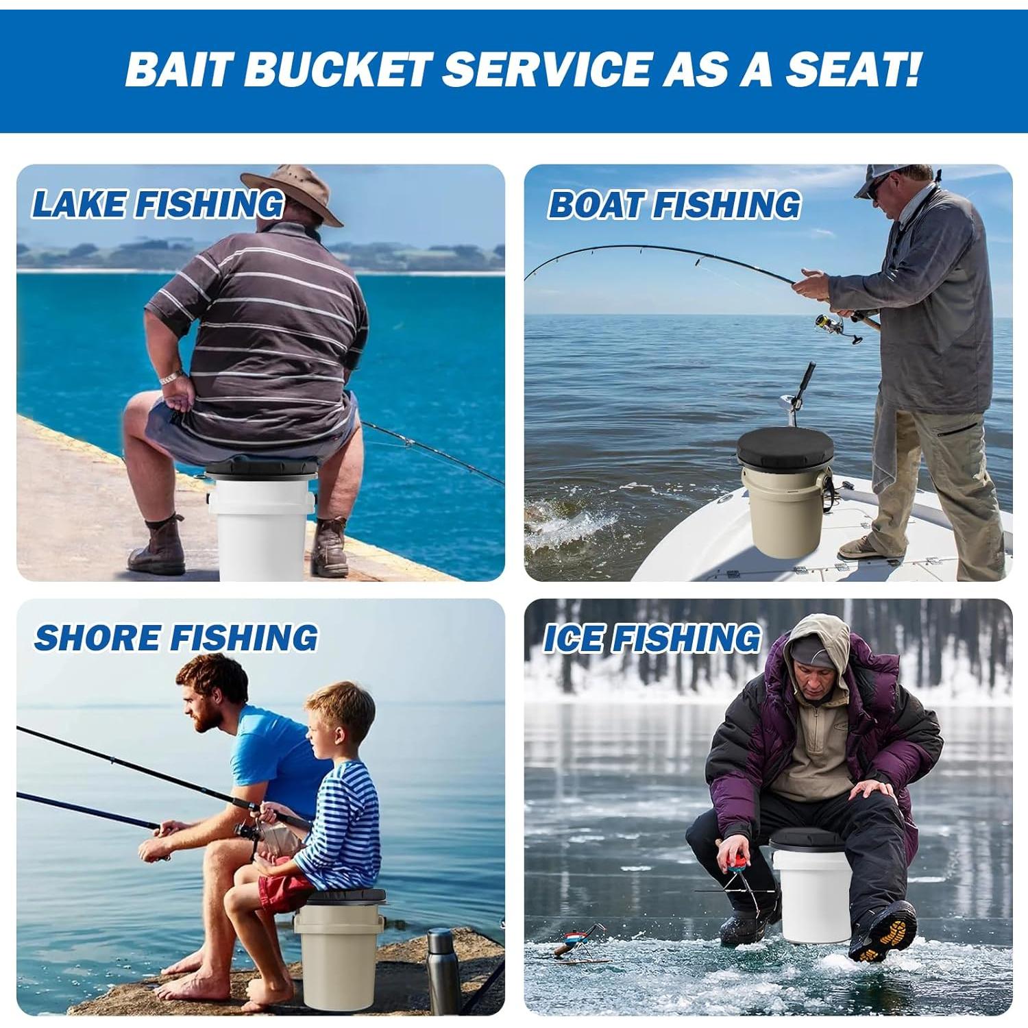 Asiento de Cubo de 5 Galones Ironraw Camuflaje Acolchado