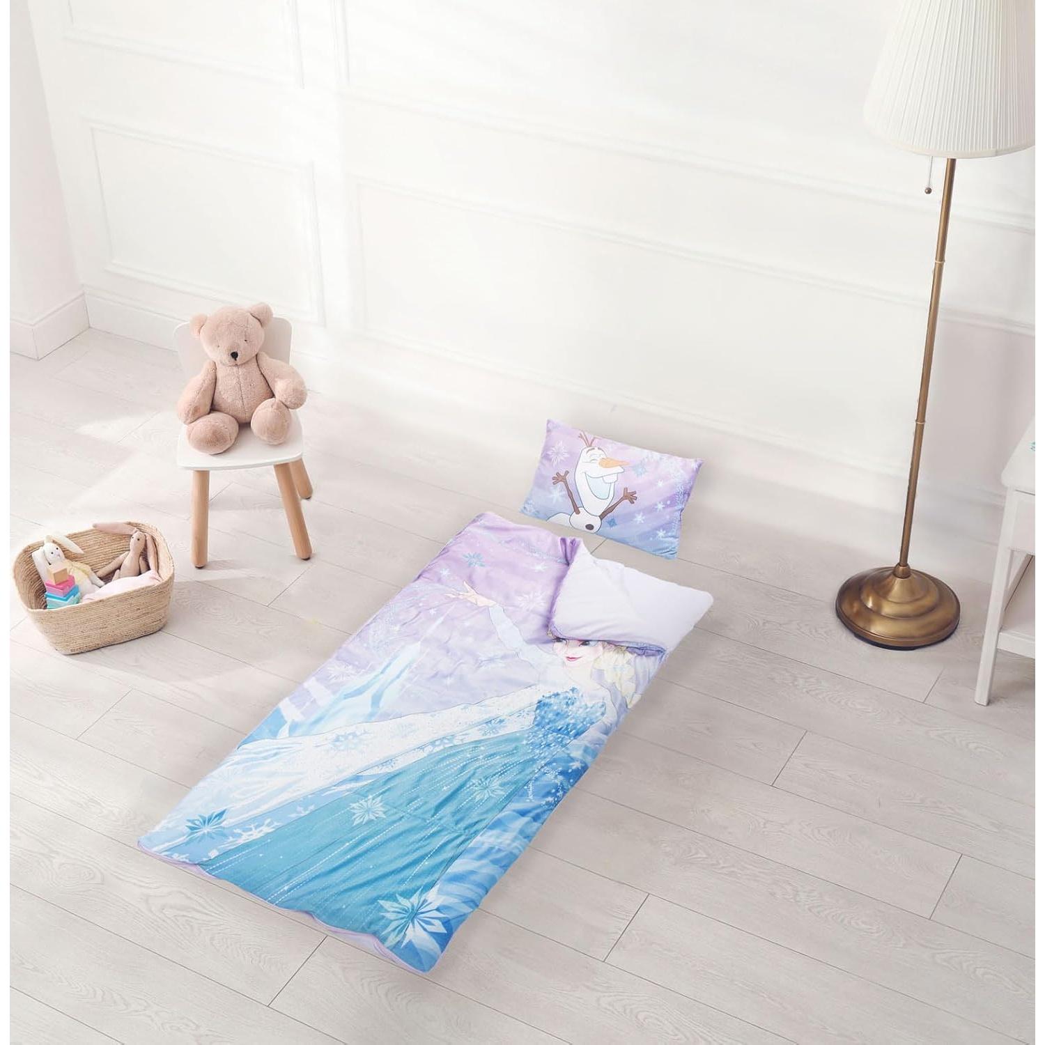 Juego de Dormir Jay Franco Frozen 3 Piezas - Bolsa, Almohada y Máscara