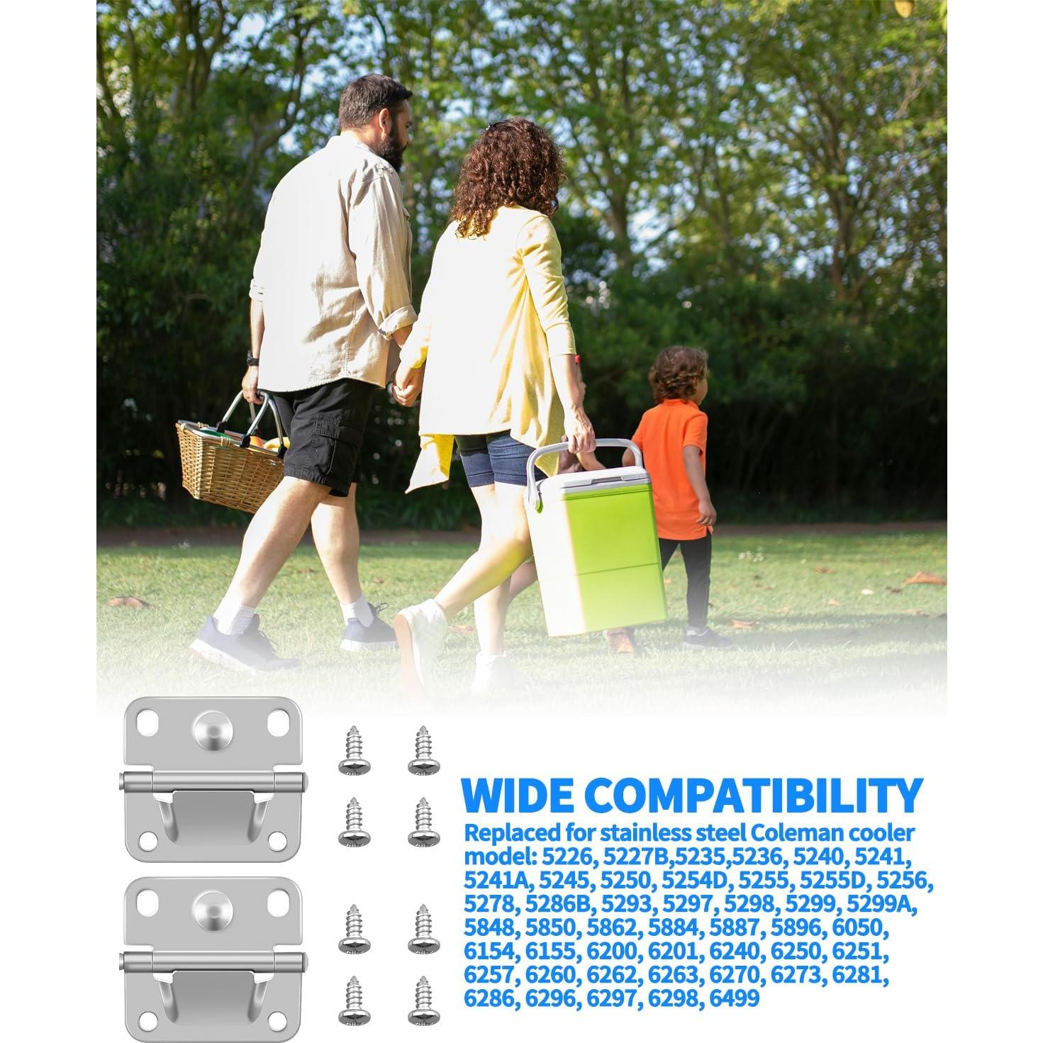 Reemplazo de Bisagra de Acero Inoxidable OXDFK para Cooler - 2 Pcs