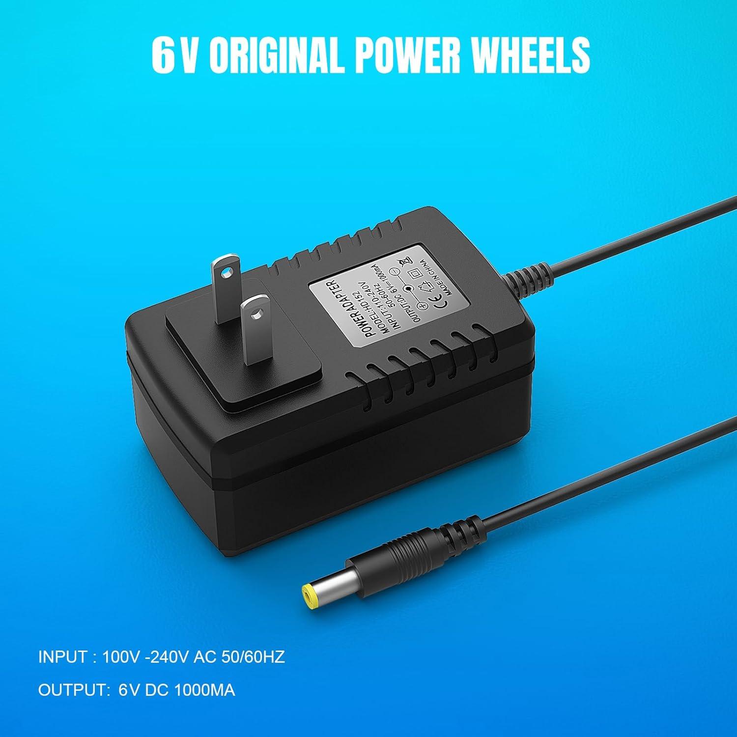 Cargador 6V Venshun para Coches Eléctricos de Niños