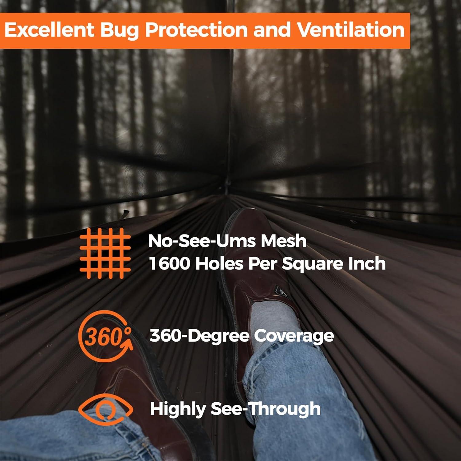 Red de Insectos Onewind para Hamacas 320x130 cm - Protección 360°