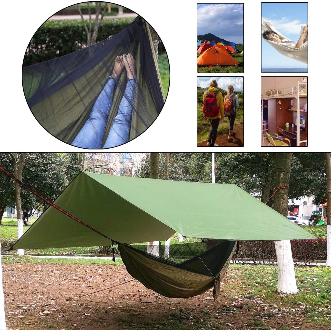 Hamaca de Camping YCD con Lona Impermeable y Red Mosquitos