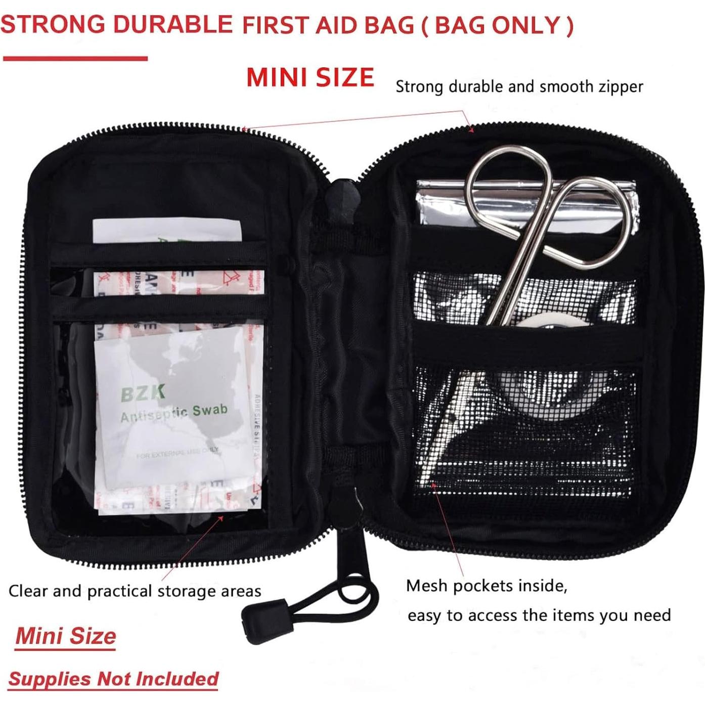 Kit de Primeros Auxilios Vacío O'IFFEEI Mini 12.9x9.4cm Negro