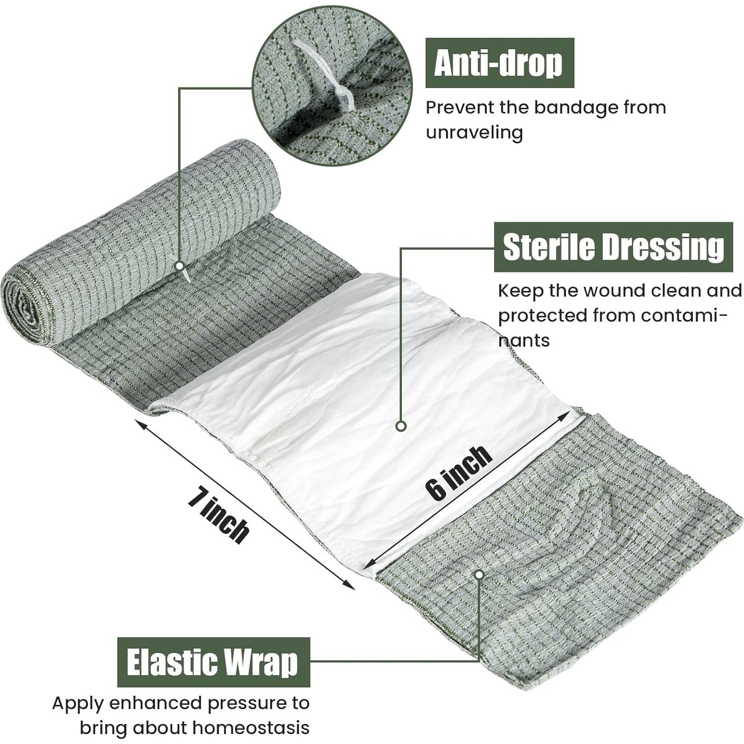 Venda de Emergencia Aid Code 6" (15.24 cm) para Trauma