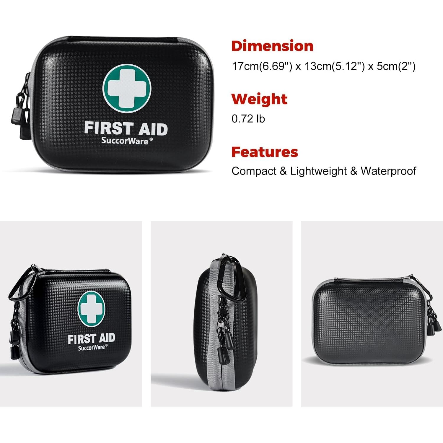 Kit de Primeros Auxilios Mini SuccorWare 150 Piezas Negro