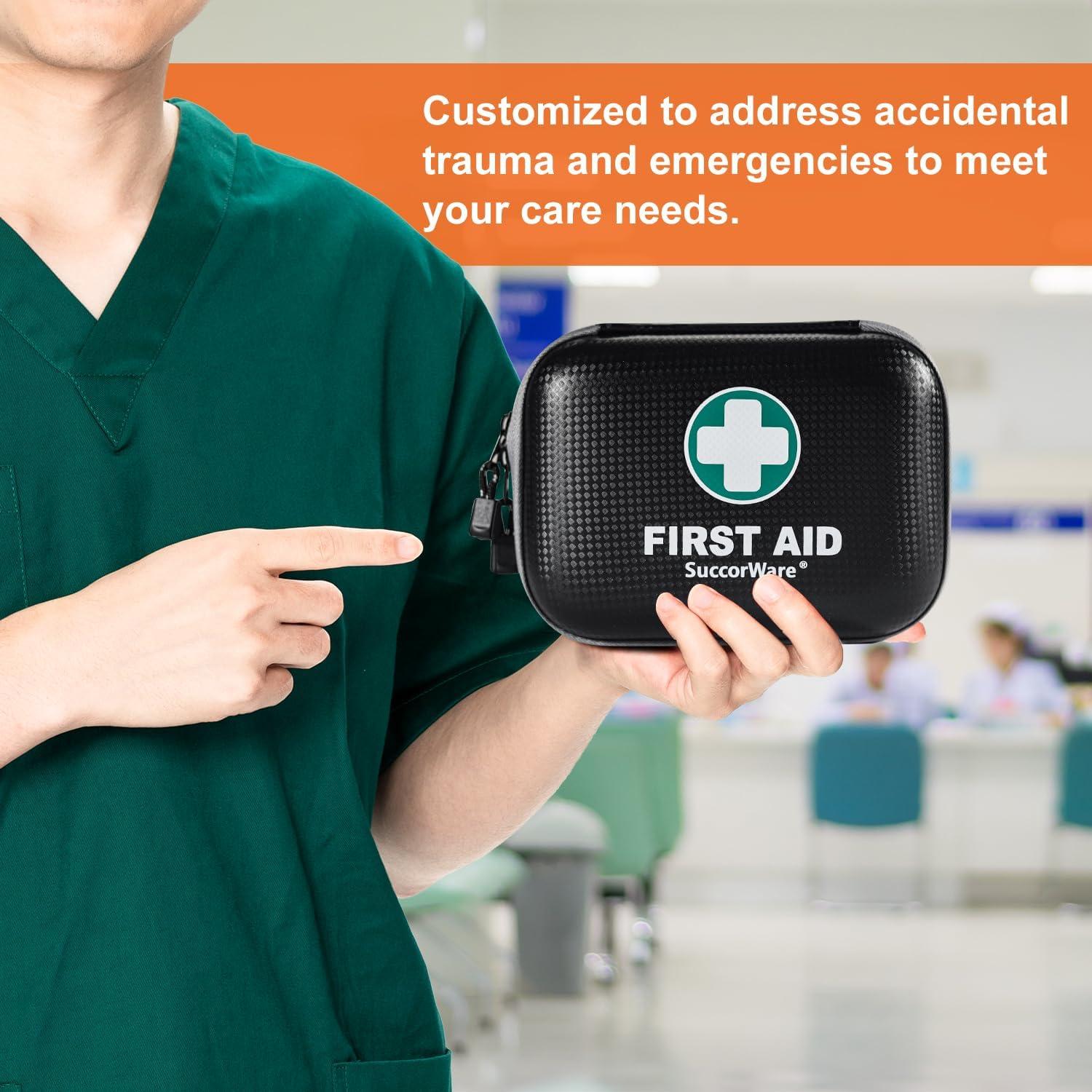 Kit de Primeros Auxilios Mini SuccorWare 150 Piezas Negro