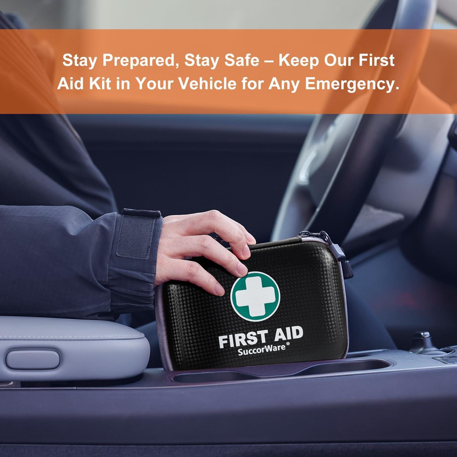 Kit de Primeros Auxilios Mini SuccorWare 150 Piezas Negro