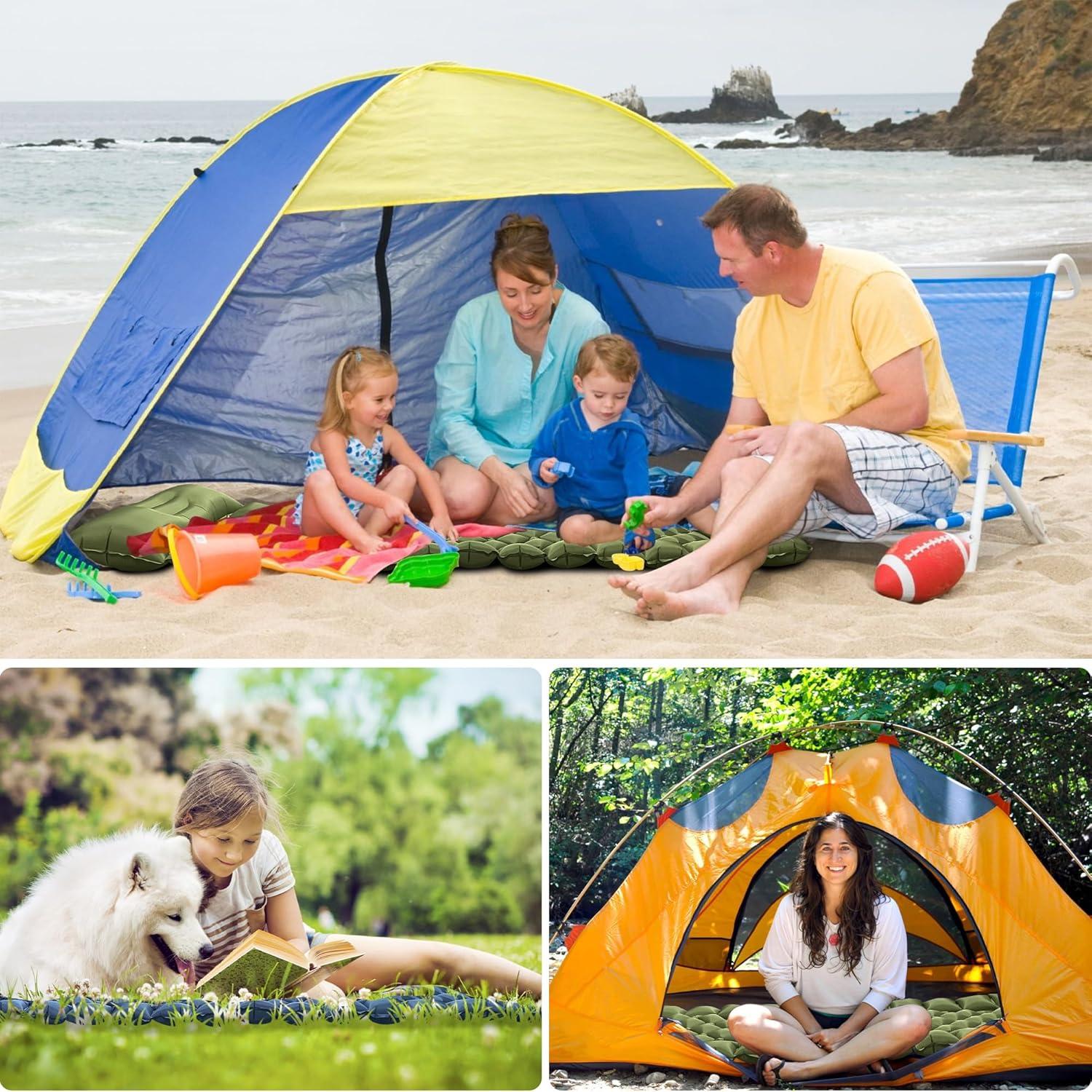 Almohadilla de Dormir Inflable ONTYZZ 193x60 cm Verde