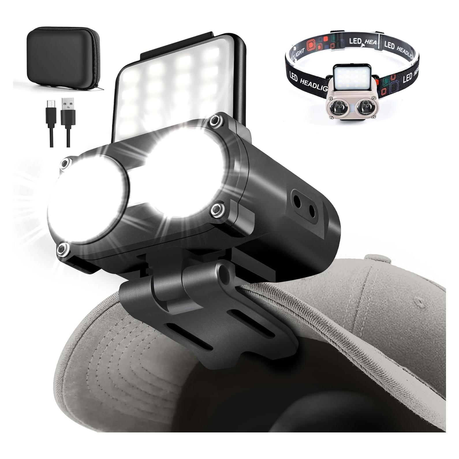 Luz LED Recargable para Casco Golighteverus 800 Lúmenes