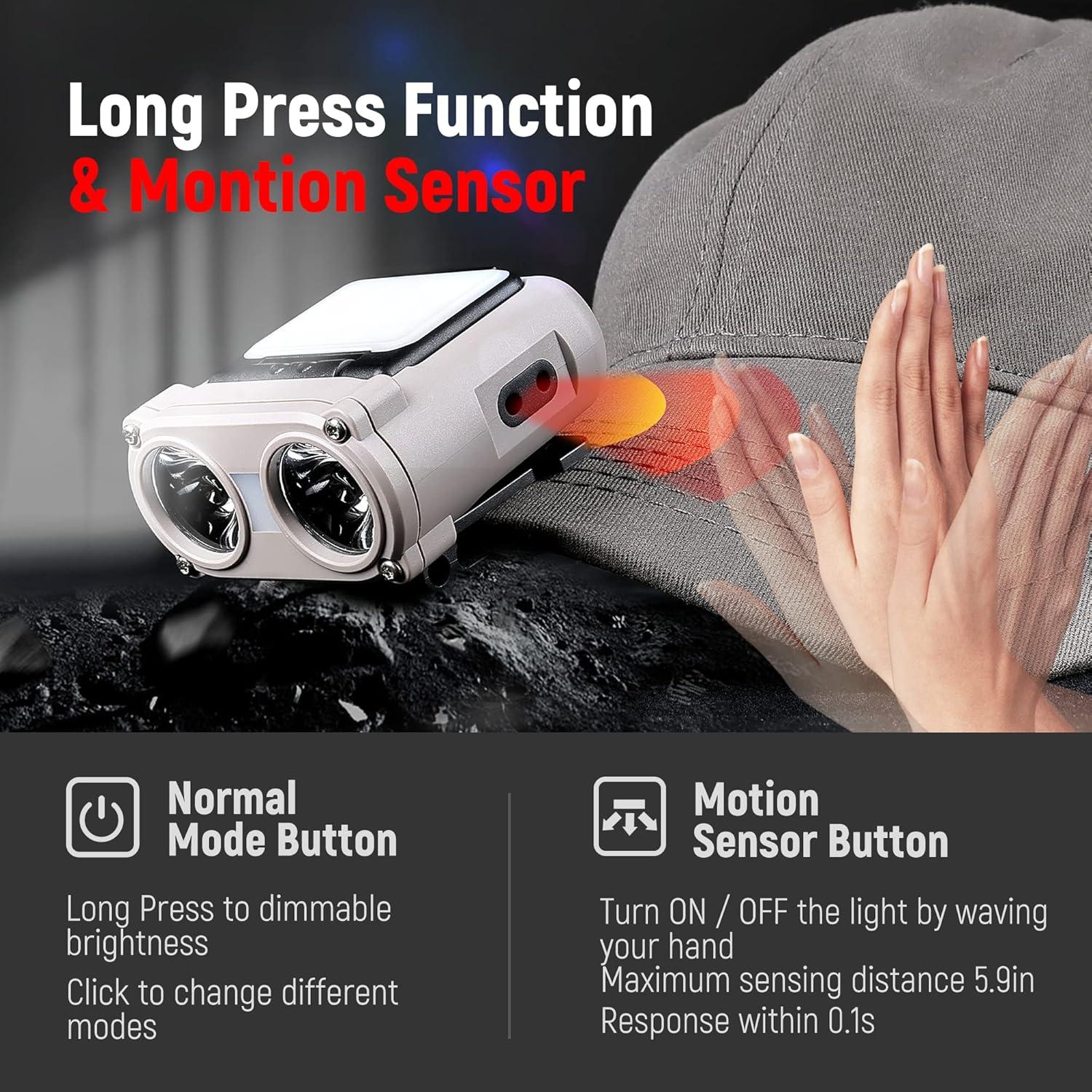 Luz LED Recargable para Casco Golighteverus 800 Lúmenes