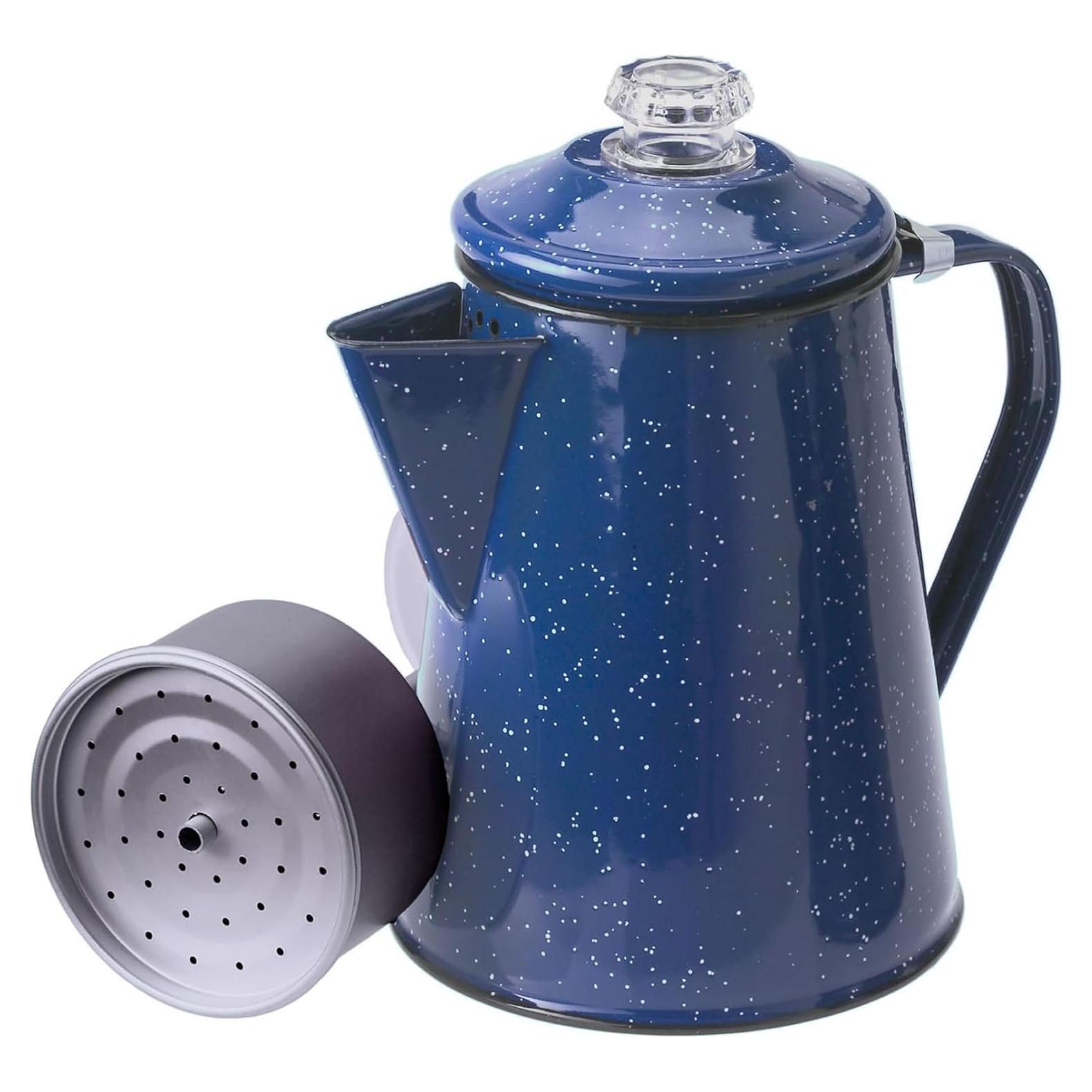 Percolador de Café GSI Outdoors 8 Tazas Esmaltado Azul