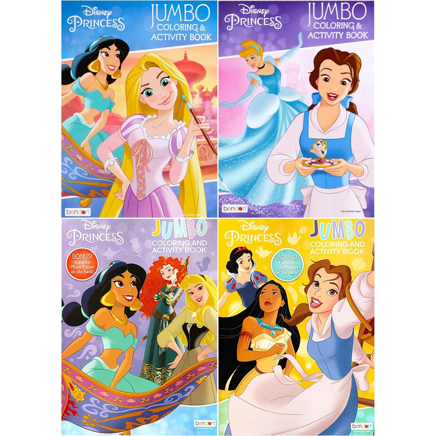 Conjunto de Libros para Colorear Princesas Disney - 7 Libros