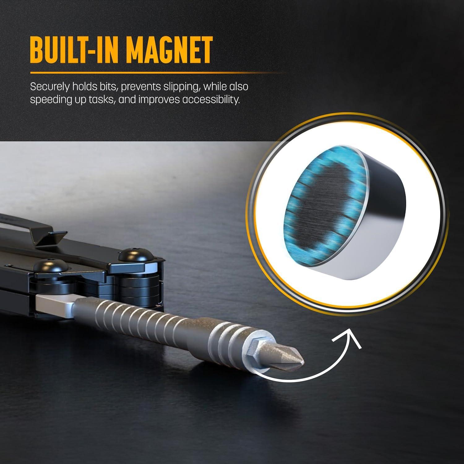 GALVANOX Juego de Extensores de Bit y Carraca Plata 2 Piezas