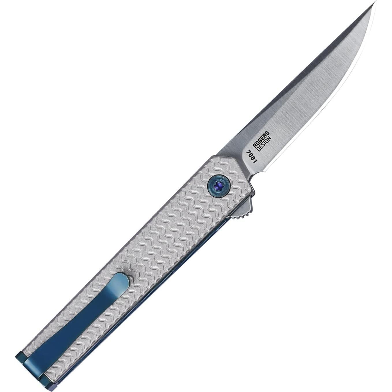 CRKT Ceo Microflipper EDC Folding Pocket Knife: Gentleman's Knife, Everyday Carry, Liner Lock, Aluminum Handle with Deep Carry Pocket Clip 7083