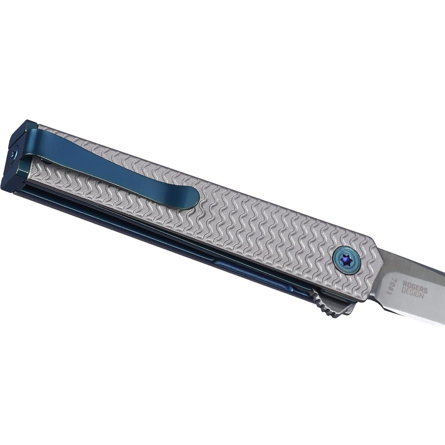 CRKT Ceo Microflipper EDC Folding Pocket Knife: Gentleman's Knife, Everyday Carry, Liner Lock, Aluminum Handle with Deep Carry Pocket Clip 7083