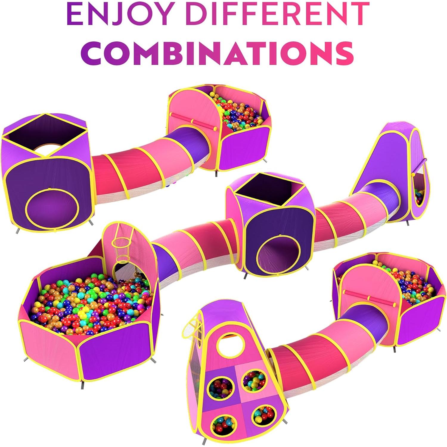 Casa de Juego Plegable Playz 5 Piezas con Piscina de Pelotas