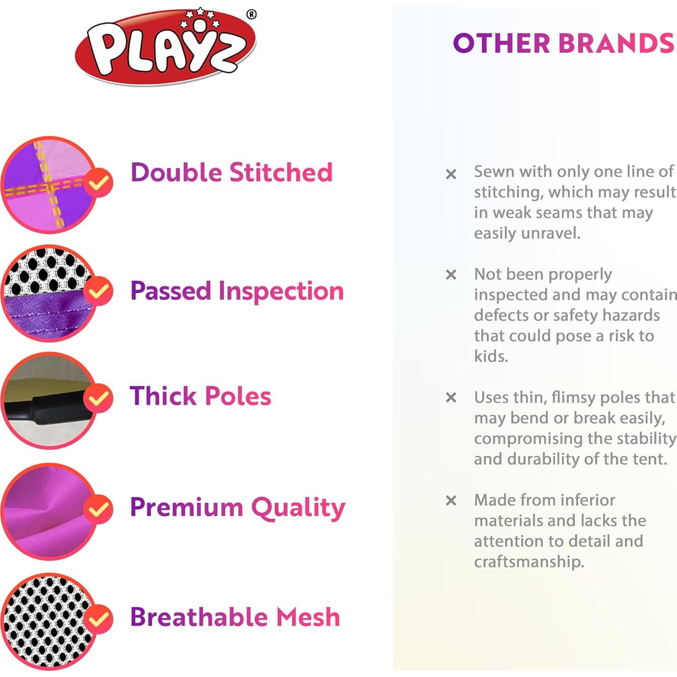 Casa de Juego Plegable Playz 5 Piezas con Piscina de Pelotas