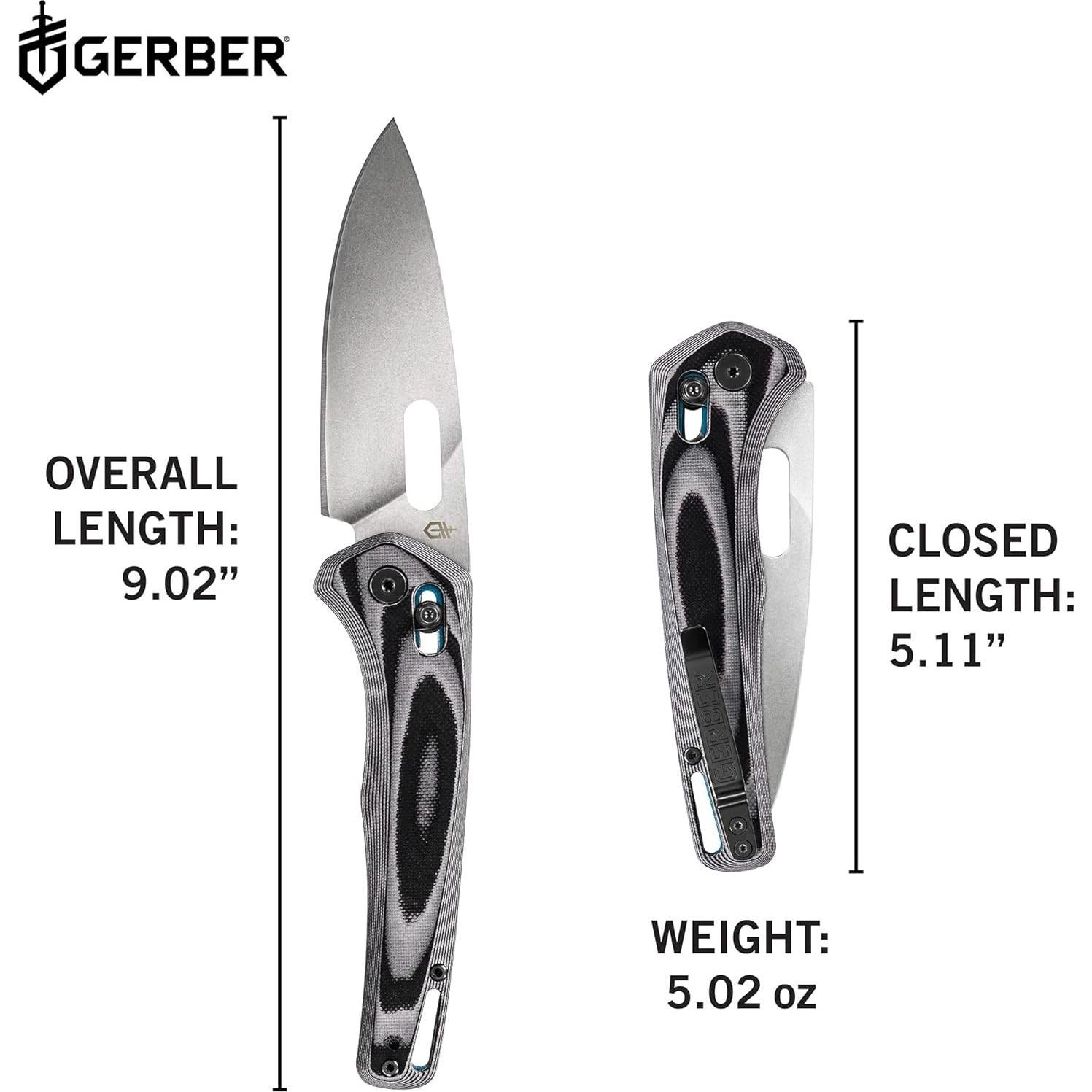 Cuchillo Plegable EDC Gerber Gear Sumo 9.9 cm Cian Azul